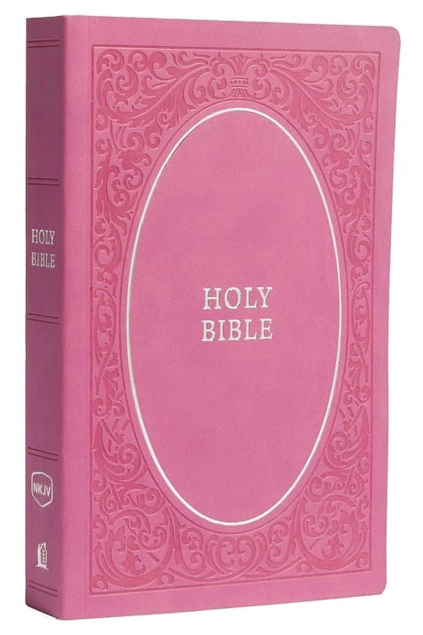 NKJV, Holy Bible, Soft Touch Edition, Imitation Leather, Pink, 7.5-Point Comfort Print