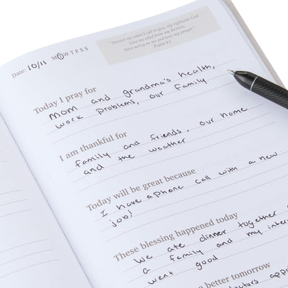(3 Pack)  Prayer & Gratitude Journal, Gray, 6" X 8", 192 Ruled Pages