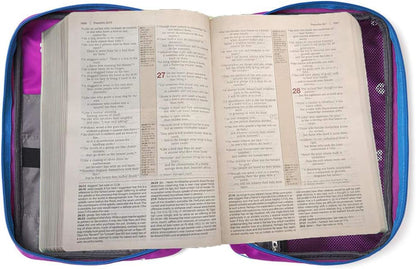 Kids Bible Covers for Girls Adventure Study Bible Carrying Case Carrier Purple C