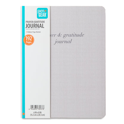 (3 Pack)  Prayer & Gratitude Journal, Gray, 6" X 8", 192 Ruled Pages