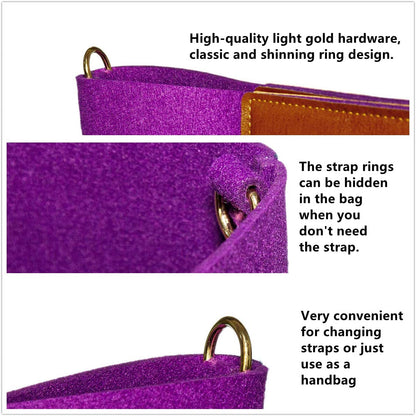 Yasirona  Bible Bag, Bible Carrying Case, Felt Bible Tote, Church Bag, Hollowed Cross Design Bible Covers, Bible Bag for Women Men Bible Study Case, Christian Gift-With Strap Ring
