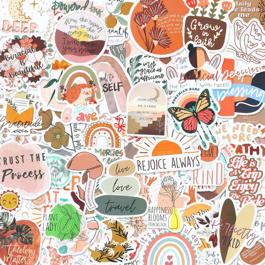 Bible Verse Stickers, Inspirational Christian, Boho Bible Prayer Board, Religious Faith Phrase Stickers Study Supplies for Journaling Scrapbook,Amazon Is Banned,415-10303-I
