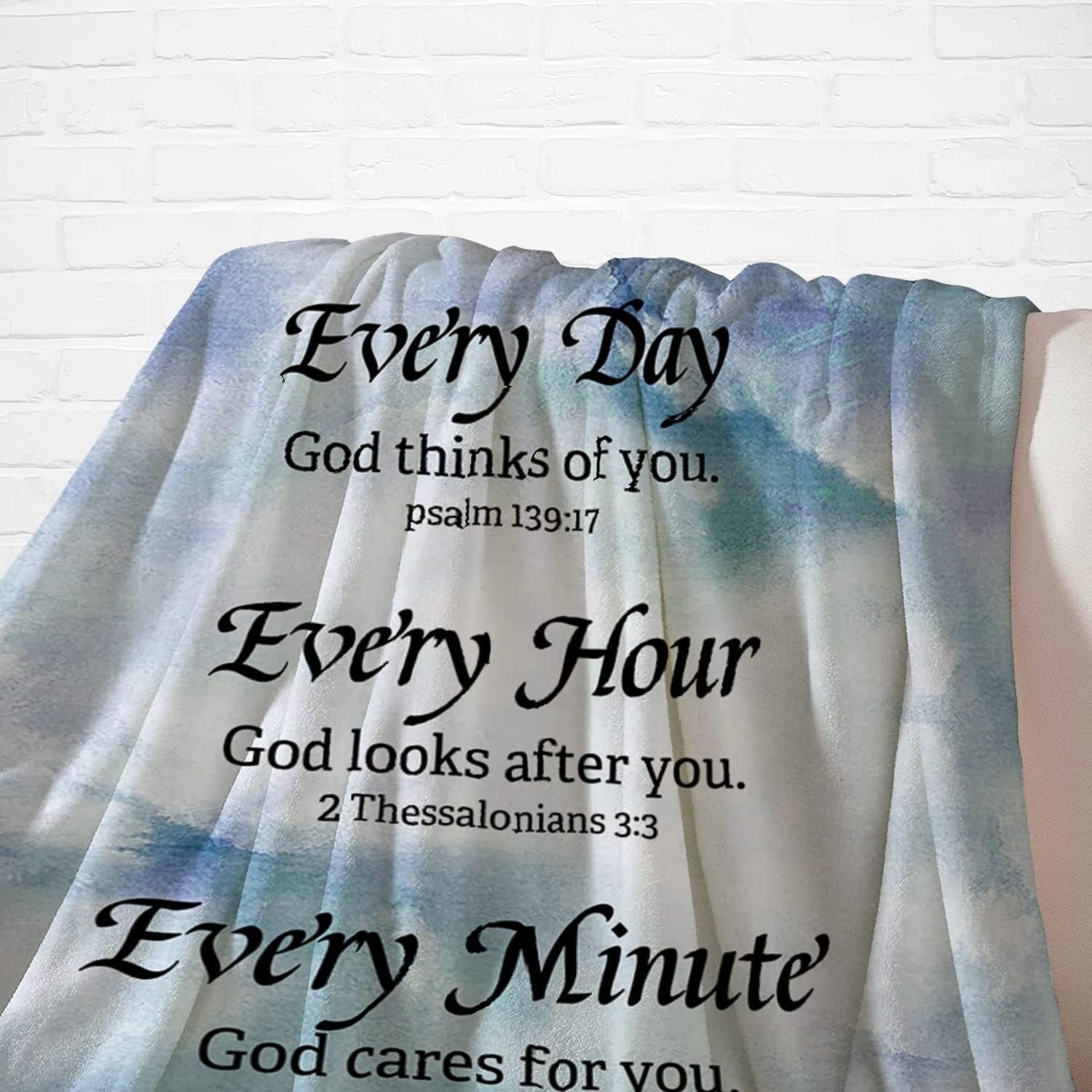 Christian Gifts for Women Friend Faith Inspirational Quotes Blanket Religious Bible Verse Throw Blanket Birthday Gifts for Women Blankets 60X50 In