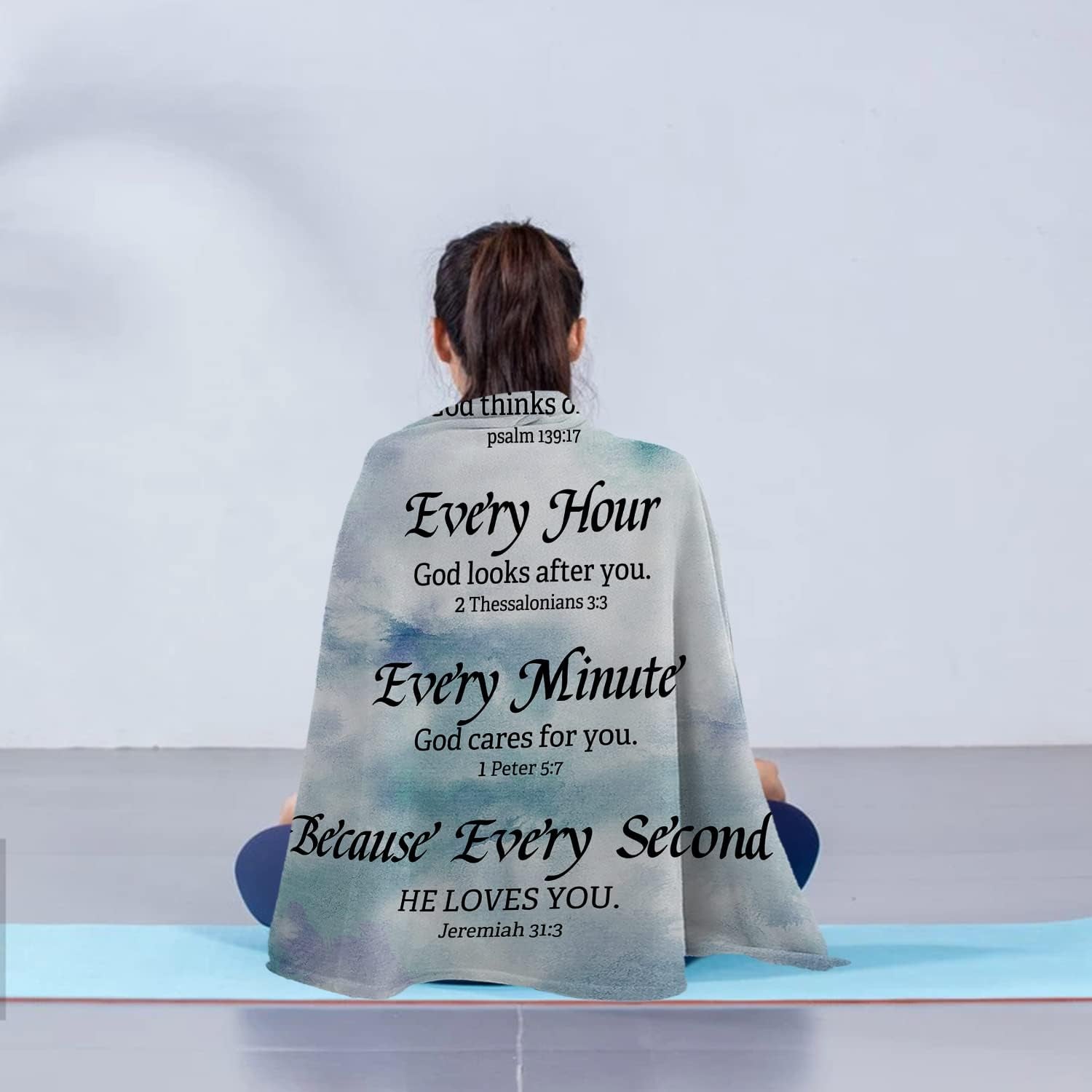 Christian Gifts for Women Friend Faith Inspirational Quotes Blanket Religious Bible Verse Throw Blanket Birthday Gifts for Women Blankets 60X50 In
