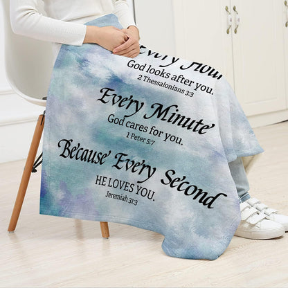 Christian Gifts for Women Friend Faith Inspirational Quotes Blanket Religious Bible Verse Throw Blanket Birthday Gifts for Women Blankets 60X50 In