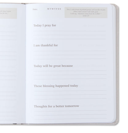 (3 Pack)  Prayer & Gratitude Journal, Gray, 6" X 8", 192 Ruled Pages